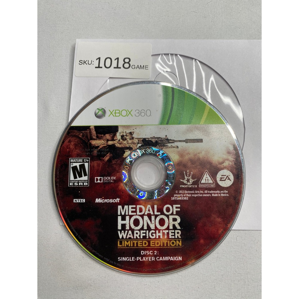 Medal of Honor Warfighter Limited Edition Disc 2 Xbox 360